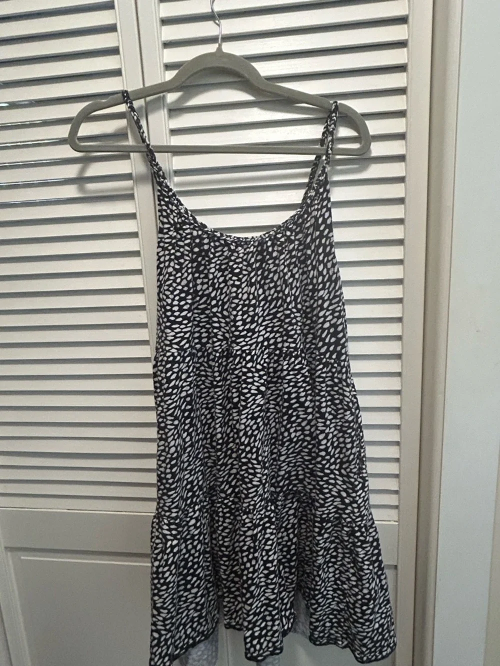 Old Navy Black and White Spaghetti Strap Mini Dress - Picture 3 of 3